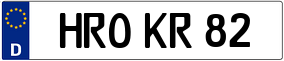 Trailer License Plate